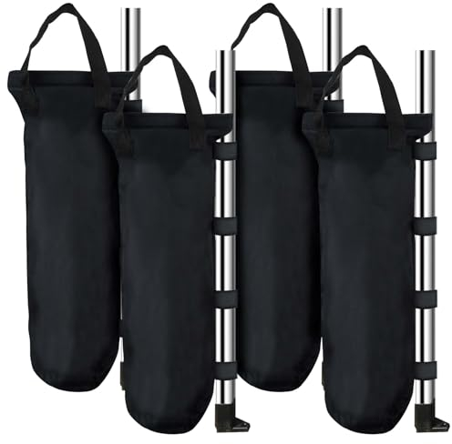 Feibmir Set di 4 sacchi di sabbia per gazebo. Utilizzare questo sacco di sabbia per sostenere portaombrelli e gazebo all'aperto.