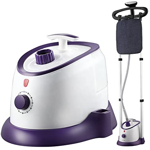 Vaporizador Ropa Vertical, Potente Vaporizador Ropa 1500 W con Varilla Colgar Y Tabla Planchar, Tanque Agua 1,7 litros, Plancha Vapor con Cepillo