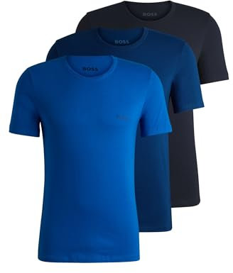 BOSS Mens Pack Classic T-Shirt Navy/Blue M
