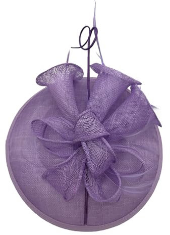 Finecy In New Women's Ladies Wedding Day Races Cocktail Headband Occasion Fascinators Royal Ascot (UK, Alpha, M, L, Lilac)