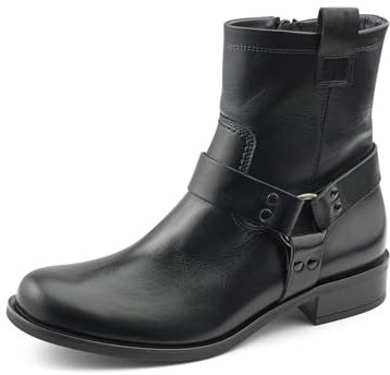 Paul Green Damen Bootie, Frauen Ankle Boots,uebergangsschuhe,uebergangsstiefel,knöchelhoch,reißverschluss,Stiefel,Bootee,Schwarz (Black),42 EU / 8 UK
