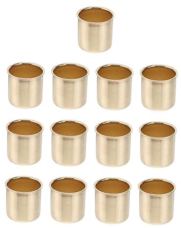 FUNOMOCYA 10St Kerzenbecher aus Metall Retro-Dekor Party-Kerzenständer Teelicht Kerzenhalter für den einzug Golddekor Spitzkerzen dekorativer Kerzenständer Mini-Kerzenbecher Eisen
