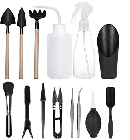 Herramientas de Plantas suculentas Conjunto de Mini jardín de trasplantes de jardín Kit de jardinería Cuidado para Cactus 14 PCS JARDÍN