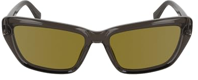 CALVIN KLEIN JEANS Women's Sunglasses CKJ24623S - Brown with Solid Ocher Lens