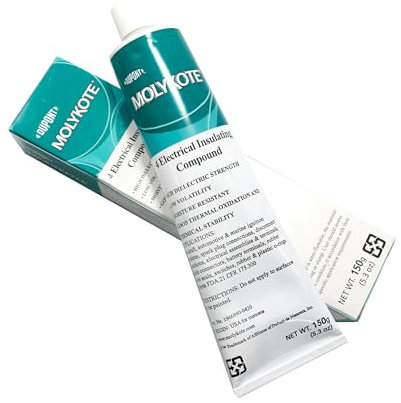 Molykote 4 Electrical Insulating Compound 150g Lubricante Dielectrico a Prueba de Humedad para Válvulas y O-Rings Aplicación Industrial Blanco Translúcido Dow Corning DC4