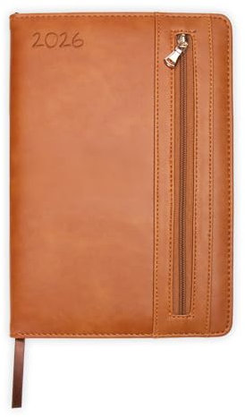 Trötsch Wochenplaner A5 mit Tasche Braun 2026: Taschenkalender