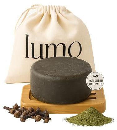 Champú Sólido Indigo Sin Sulfatos Ni Parabenos Matizador Cabello Rubio, Mechas, Pelo Blanco y Matizador Canas, Vegano, Natural y Orgánico que Nutre y Realza el Color, 80 gramos Con Jabonera de Bambu