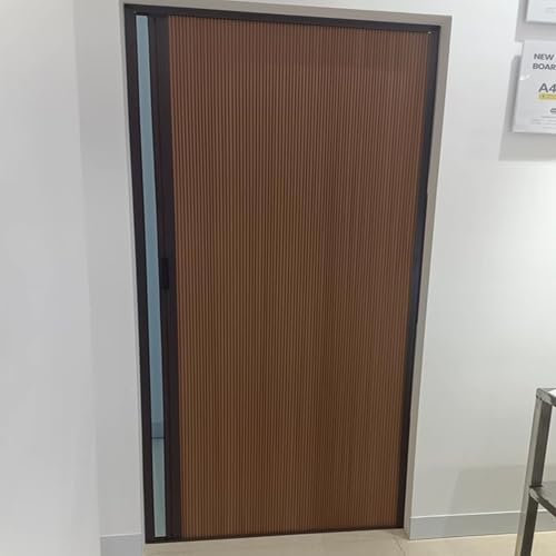 WhamtL Porte AccordéOn Interieur Porte Accordéon Intérieure sans Perçage Extra Large, Porte Pliante Simple Rétractable, Porte Pliante Étanche et Isolante Thermique(185x203cm(72.8x80in))