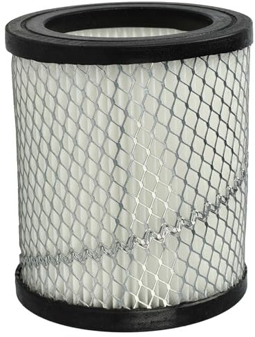 vhbw filtro compatibile con Sellnet 20L SN2018, 15L SN119 aspiracenere - filtro HEPA argento/bianco
