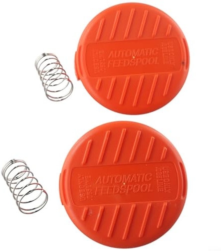Bebykilemi Lot de 2 capuchons de bobine pour débroussailleuse Black & Decker compatibles avec CST1000 GL30 GL120C GL280 GL301 GL340
