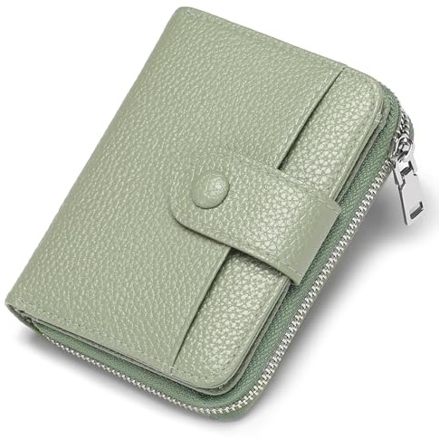 GAEKEAO Portefeuille Femme Petit Format, Porte Monnaie Femmes RFID Blocage Court Portefeuilles avec 6 Fentes pour Cartes et Pochette à Monnaie Zippée, Idee Cadeau Femmes