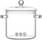 Ollas de vidrio para cocinar en la estufa, la olla de cocción a fuego lento de vidrio transparente 3L estufa de utensilios de cocina