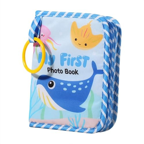 My First Fotoalbum, Baby-Fotoalbum, Erinnerungsbuch für die erste Familie, weiches Stoffbuch mit Spiegel, Dinosaurier-Design für Erinnerungen, Familie, Kleinkinder, Babypartys