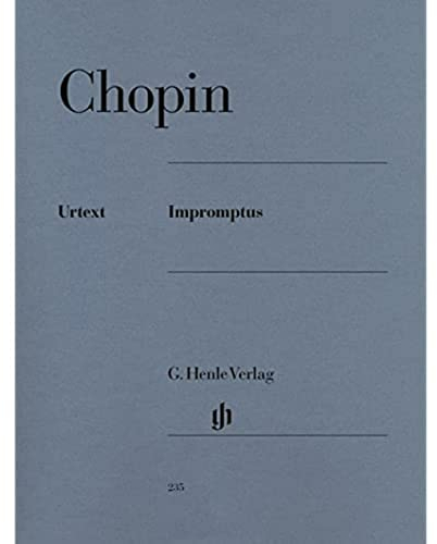 Impromptus; Klavier zu zwei Händen: Besetzung: Klavier zu zwei Händen (G. Henle Urtext-Ausgabe)