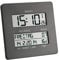 TFA Dostmann 60.4509 Time Line Funk-Wanduhr mit Temperatur und Wochentagsanzeige (grau)