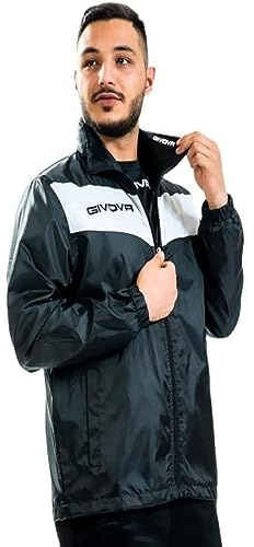Givova, RJ005 rain schild, schwarz/weib, L