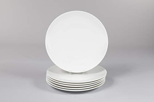 Buttercup China 8-Inch Fine Bone Coupe Plate Set of 6