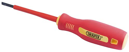 Draper 46521 Fully Insulated Plain Slot Screwdriver, 2.5mm x 75mm