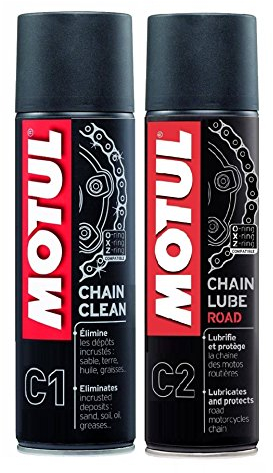 Motul MC Care Ketten-Gleitmittel (C2) und Kettereiniger (C1)