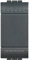 Bticino SL4001NF Interruttore, 1 Posto, Antracite