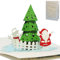 LINPOPUP®, LIN POP UP Karten Weihnachtskarten, 3D Grußkarten Weihnacht, 3D Karten Weihnacht, Klappkarten Weihnacht, Tannenbaum, Schneemann, N701