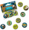 Mauder Verlag 8 Mini Button * Dinosaurier & T-REX * mit Anstecknadel vom Lutz 67246 // Kinder Geburtstag Mitgebsel Geschenk Party Buttons Set