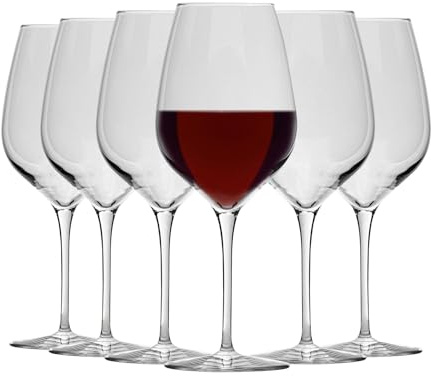 Bormioli Rocco Inalto Tre Sensi Extra Large Wine Glasses Set - 650ml - Pack of 12