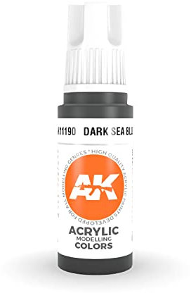 AK Interactive 3rd Gen Acrylic Dark Sea Blue 17ml