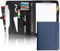 Vebon® Schreibmappe Ringbuch A4 Berlin I Reißverschluss + Klemmbrett I Konferenzmappe + Laptoptasche I extra Stauraum I Blau I Kunstleder