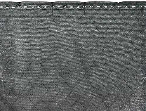 Hummelladen Gartenzaun Sichtschutznetz 1 x 35 m - anthrazit - Zaunblende Schattiernetz Tennisblende