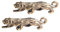 Angoily 2Pcs Messing Tiger Figurine Chinesischen Feng Shui Messing Mini Tiger Decor Statue Briefbeschwerer Chinesische Sternzeichen Tier Skulptur Glück Gott Beast Statue Home