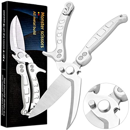 Jorunhe Kitchen Shears, Function Heavy Duty Kitchen Scissors,Multipurpose Poultry Scissors for Chicken/Poultry/Fish/Meat/Vegetables/Herbs/BBQ