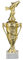 Henecka 🎣 Angler-Pokal, Figurencup Angeln Gold auf schwerem weißem Marmor, mit Wunschgravur in 4 Größen (Figurencup Angeln 334mm)