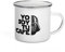 Antracita Taza desayuno metalica retro soy tu cafe vintage para desayuno o excursion darth 300ml