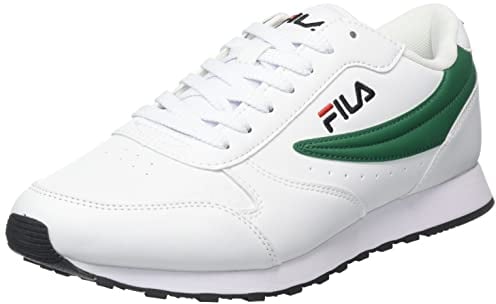FILA Herren Orbit Low-Top, White Verdant Green, 45 EU