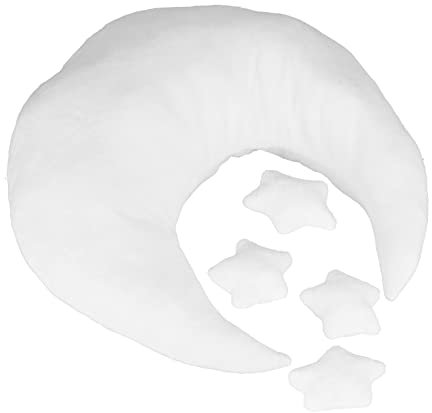 Fotografie-Mondkissen, sauberes Baby-Posenkissen mit Stern für Bildrequisiten(Weiß)