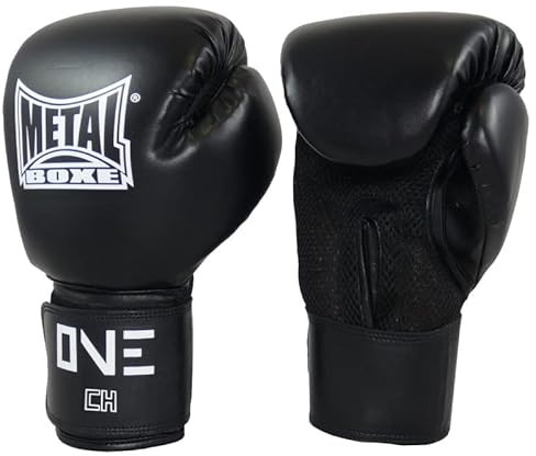 METAL BOXE Gants de Boxe Initiation One Noir Junior