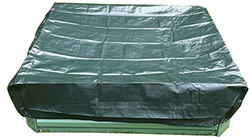 Selections Metal Raised Vegetable Bed in Green with Cover & Liner (100cm x 30cm)