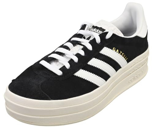 adidas Femme Gazelle Bold W Baskets, Core Black Core White Semi-Brillant Blue, 36 EU