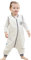 ililmmoe bébé Gigoteuse Unisexe Printemps Automne avec Pieds 1-4 Ans Pyjama, Doublure Coton TOG1.5 Chat Blanc/L