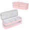 IVODEELA Double-Layer Travel Carrying Case Compatible with Revlon One-Step Hair Dryer,Dyson Airwrap Styler,Volumizer,Portable Storage Organizer Bag for Shark FlexStyle Attachment,Pink(Bag Only)