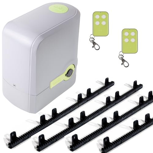 Motor Puerta Corredera hasta 800 kg - Motor puerta corredera jardin - Incluye, fotocelulas, motor, cuadro de control, 2 mandos a distancia y 4 metros de nylon MOTIC