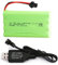 Yangers RC Rechargeable 9.6V 2400mAh NI-MH Battery Pack SM 2P Plug Connector with USB Charger Set for RC Car Off Road Truck Jumper Toys