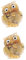 Amosfun 2St Schotter Eule Tierskulptur Tierschnitzerei Bürodekoration buchattrappe deko Miniaturtiere Miniaturfiguren Eulenverzierung aus Kristall Eule Desktop schmücken Fernsehschrank