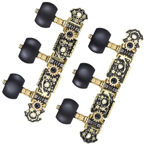 2 PCS Classical Guitar Tuning Nails Black Guitar Machine Head 1:14 Knob String Tuner Replacement Parts