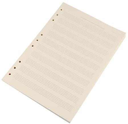 Schulanfang Deko Notizbuch Einlage für Musiker 100 Blatt 3mm Papier