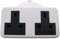 PNJB White Extension, Rewireable, Socket For Extension Cable Single Gang, Trailing 2 Gang, Electrical Plug, Versatile, Double Gang Design