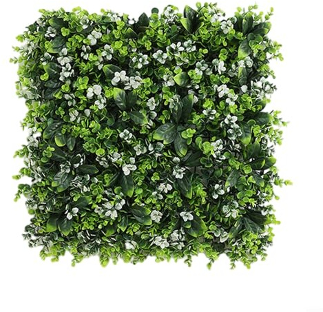 Künstliche Pflanzenwände, künstliche Pflanze, lebende Wandpaneele, 50 x 50 cm, künstliche Pflanze, lebende Wand, grüne Heckenmatte für Innen- und Außendekoration (A)