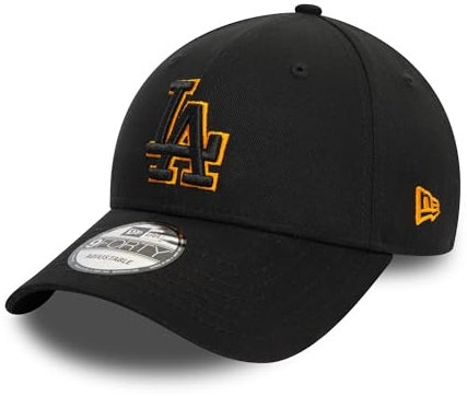 New Era Los Angeles Dodgers Baseball Cap MLB Accessoire Kopfbedeckung Kappe verstellbar Teamlogo LA schwarz - One-Size