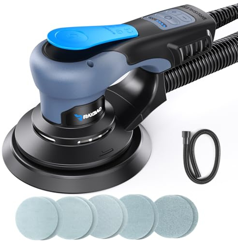 Random Orbital Sander 5.0mm, 350W Brushless Motor, 6 In Pad for Woodworking